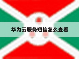 华为云服务短信怎么查看