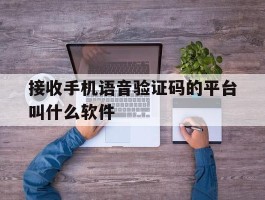 接收手机语音验证码的平台叫什么软件