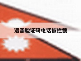 语音验证码电话被拦截