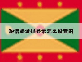 短信验证码显示怎么设置的