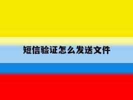 短信验证怎么发送文件