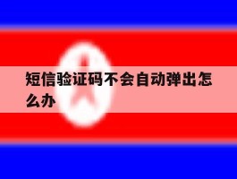 短信验证码不会自动弹出怎么办