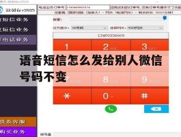 语音短信怎么发给别人微信号码不变
