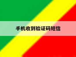 手机收到验证码短信