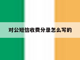 对公短信收费分录怎么写的