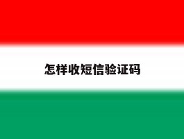 怎样收短信验证码