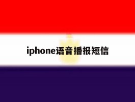 iphone语音播报短信