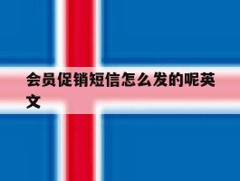 会员促销短信怎么发的呢英文