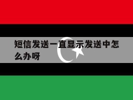 短信发送一直显示发送中怎么办呀