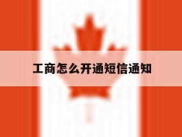 工商怎么开通短信通知