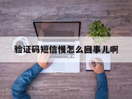 验证码短信慢怎么回事儿啊