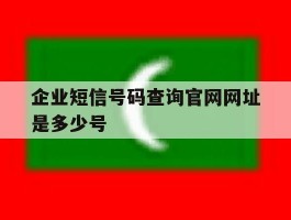 企业短信号码查询官网网址是多少号