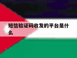 短信验证码收发的平台是什么
