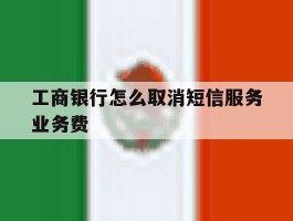 工商银行怎么取消短信服务业务费的简单介绍
