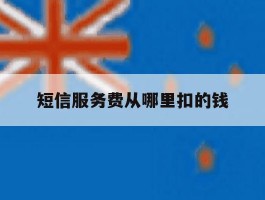 短信服务费从哪里扣的钱