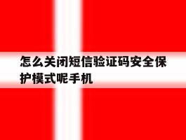 怎么关闭短信验证码安全保护模式呢手机的简单介绍