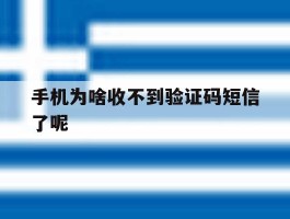 手机为啥收不到验证码短信了呢
