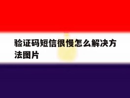 验证码短信很慢怎么解决方法图片