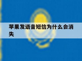 苹果发语音短信为什么会消失