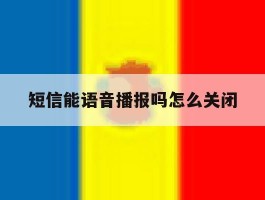 短信能语音播报吗怎么关闭