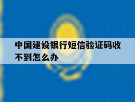 中国建设银行短信验证码收不到怎么办