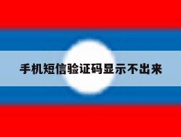手机短信验证码显示不出来