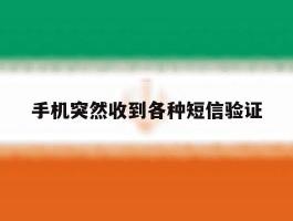手机突然收到各种短信验证