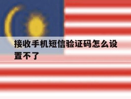 接收手机短信验证码怎么设置不了
