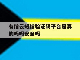 有信云短信验证码平台是真的吗吗安全吗的简单介绍