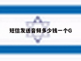 短信发送音频多少钱一个G