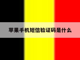 苹果手机短信验证码是什么