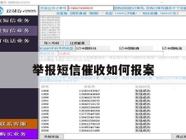 举报短信催收如何报案