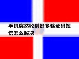 手机突然收到好多验证码短信怎么解决