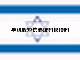 手机收短信验证码很慢吗