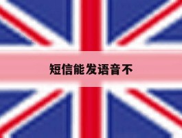 短信能发语音不