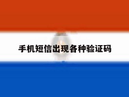 手机短信出现各种验证码