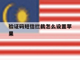 验证码短信拦截怎么设置苹果