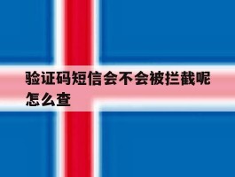验证码短信会不会被拦截呢怎么查
