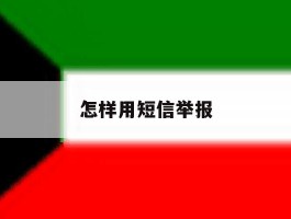 怎样用短信举报
