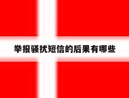 举报骚扰短信的后果有哪些