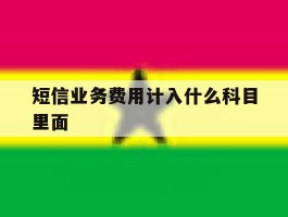 短信业务费用计入什么科目里面