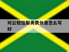 对公短信服务费分录怎么写好