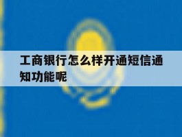 包含工商银行怎么样开通短信通知功能呢的词条