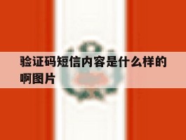 验证码短信内容是什么样的啊图片